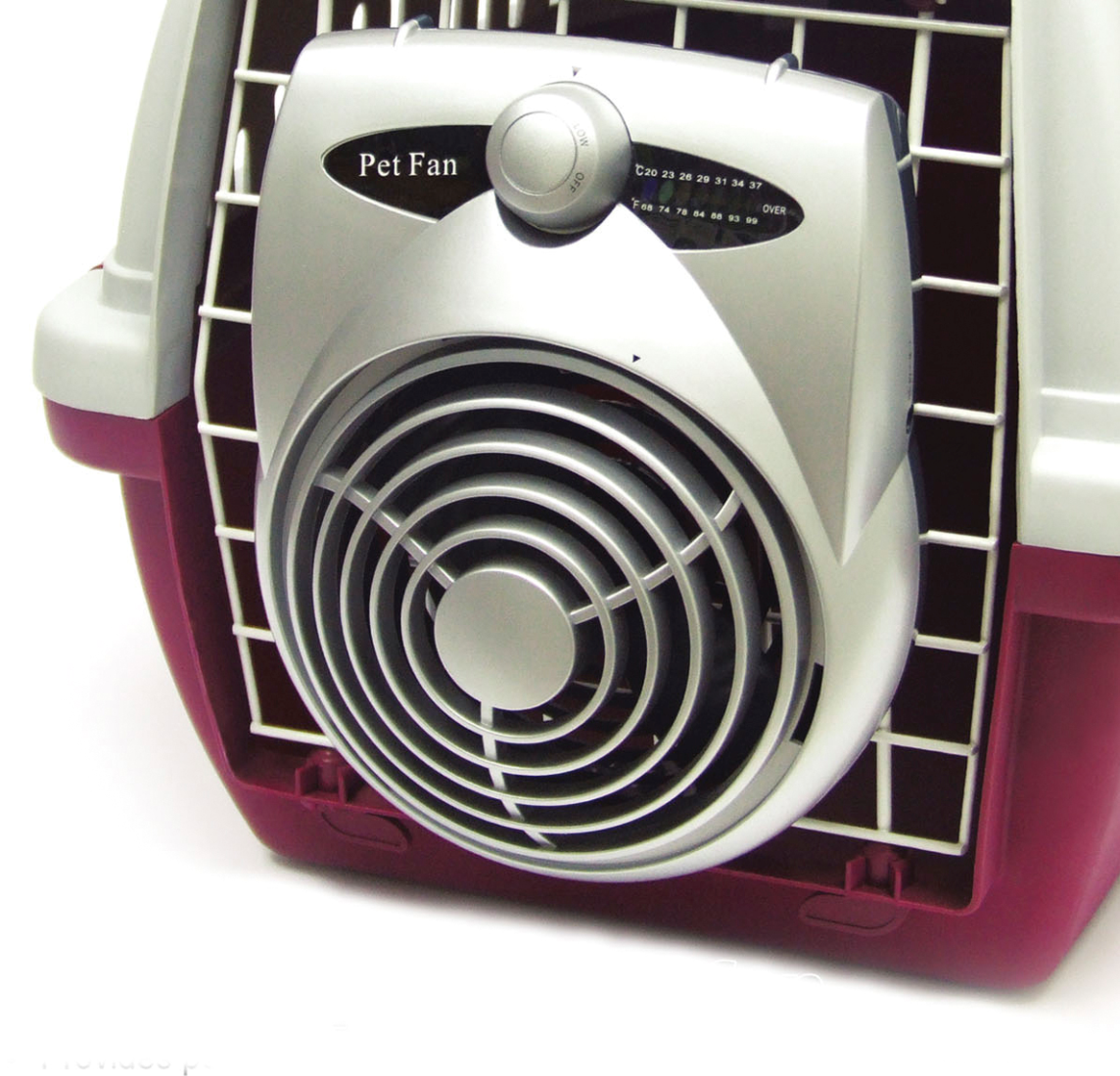 Häkkituuletin De Luxe lämpömittarilla