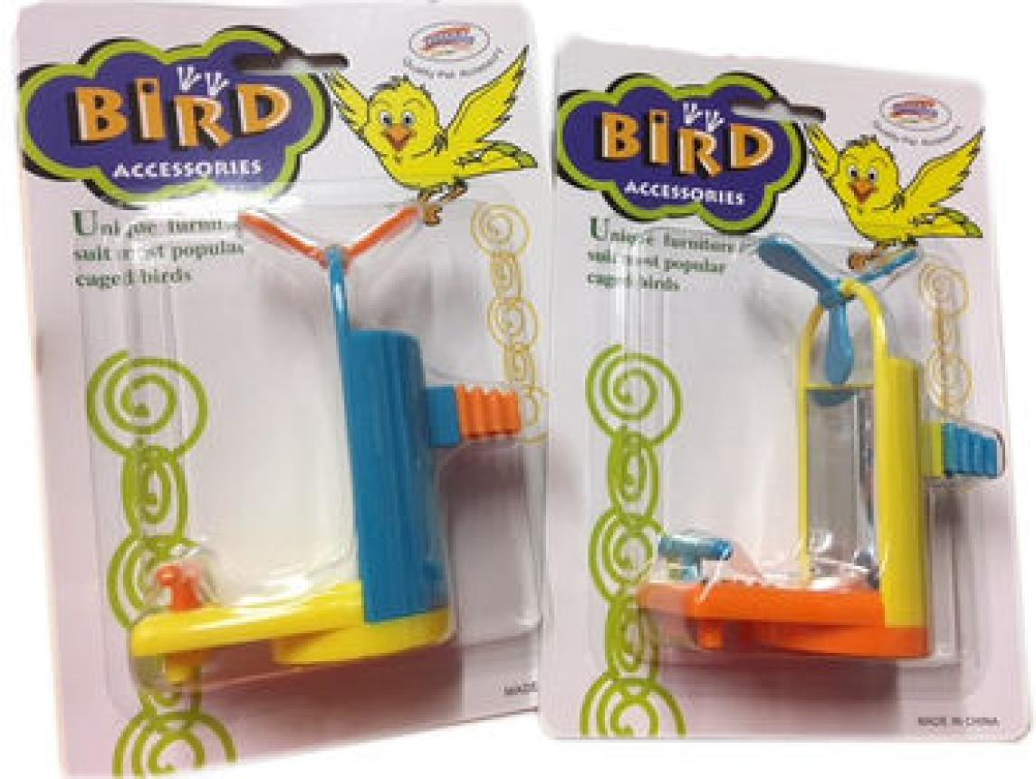 Dolphin muovinen linnun lelu n.10cm, peilillä