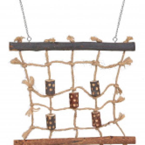 Kiipeilyseinämä köysi/luonnonpuu